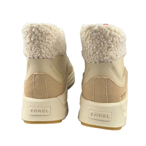 Sorel X Calia Ona 503 Mid Cozy Sneaker Boot Size 11 Bleached ceramic /cream NIB - Picture 5 of 11